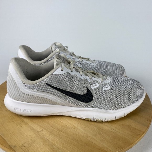 Nike Flex Trainer Womens Size 11 White Shoes Sneakers Running 898479-100 - Picture 4 of 13